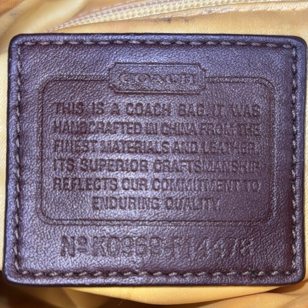 Coach 2009 rehab Heritage Stripe Signature Satchel GUC - Picture 13 of 14
